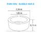 Bazén vírivý nafukovací Pure Spa - Bubble HWS 8 - Intex 28412EX  (11400253)