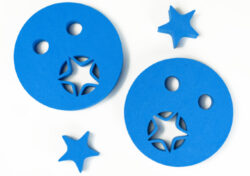 Rukávniky plavecké Hviezdička - pár - priemer 200x38 mm - modrá