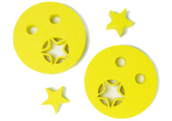 Rukávniky plavecké Hviezdička - pár - priemer 200x38 mm - žltá